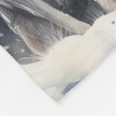 Couverture Polaire Two Wolves in Winter (Coin)