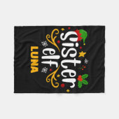 Couverture Polaire Tygraphy Sister Elf Fun Family Matching T Shirt  (Devant (Horizontal))