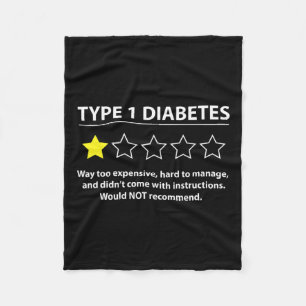 Couverture Polaire Type 1 Diabète T1d Une étoile Notation Sensibilisa