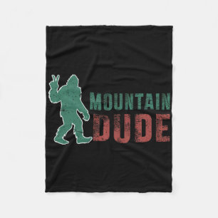Couverture Polaire Type de la montagne drôle Bigfoot Sasquatch Rock O