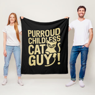 Couverture Polaire Type sans enfants et propriétaire de chat Purroud
