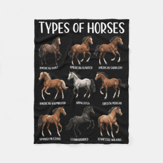 Couverture Polaire Types De Chevaux Chemise Drôle Cheval Élevage Chev