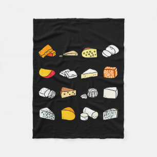 Couverture Polaire Types de fromage mignons Amoureux de nourriture la