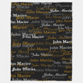 Couverture Polaire Typographie (Devant)