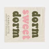 Couverture Polaire Typographie audacieuse Diplôme personnalisé Dorme  (Devant (Horizontal))