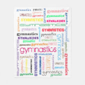 Couverture Polaire Typographie de gymnastique (Devant)