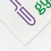 Couverture Polaire Typographie de gymnastique (Coin)