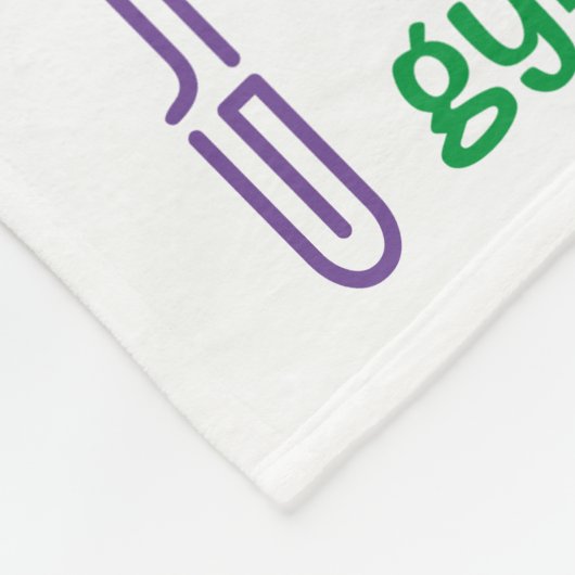 Couverture Polaire Typographie de la gymnastique (Coin)