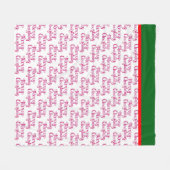 Couverture Polaire Typographie de Noël (Devant (Horizontal))