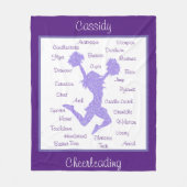 Couverture Polaire Typographie des Termes Cheeréminents Violet (Devant)