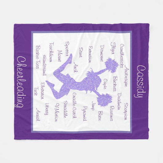 Couverture Polaire Typographie des Termes Cheeréminents Violet (Devant (Horizontal))