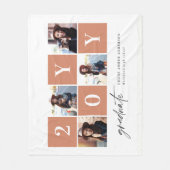 Couverture Polaire Typographie géométrique graduation de la photograp (Devant)