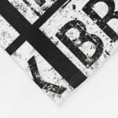 Couverture Polaire Typographie grunge de Bronx New York | (Coin)