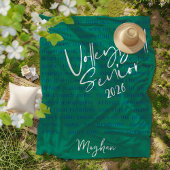 Couverture Polaire Typographie Motivative Supérieure De Volleyball Pe