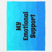 Couverture Polaire typographie simple moderne élégante aqua bleu drôl (Devant)