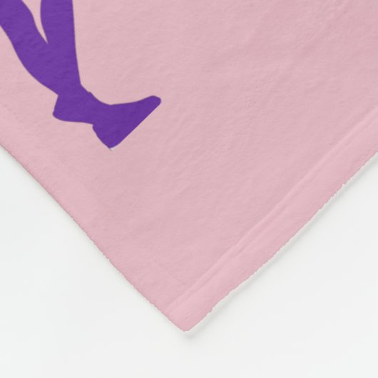 Couverture Polaire Typographie violette des filles (Coin)