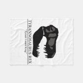 Couverture Polaire Tyrannosaure Rex (Devant (Horizontal))