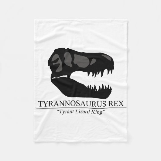 Couverture Polaire Tyrannosaure Rex (Devant)