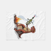 Couverture Polaire Tyrannosaurus Rex Cuisine Nourriture Au-Dessus D'U (Devant (Horizontal))