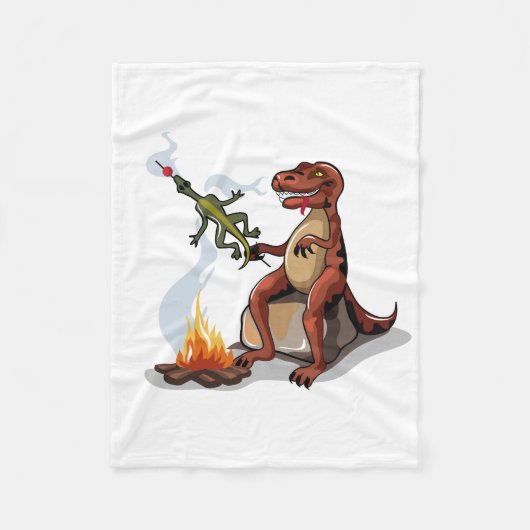 Couverture Polaire Tyrannosaurus Rex Cuisine Nourriture Au-Dessus D'U (Devant)