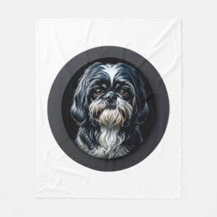 Couverture Polaire tzu shih noir