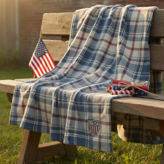 Couverture Polaire UA 250 American Plaid Shield Motif ID1301