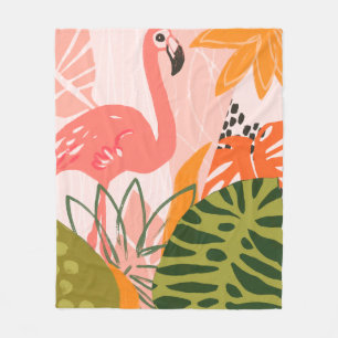 Couverture Polaire UA Flamant rose Jungle II