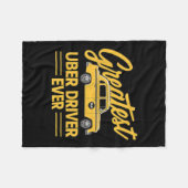 Couverture Polaire Uber Driver Ever Uber Driver Funny (Devant (Horizontal))