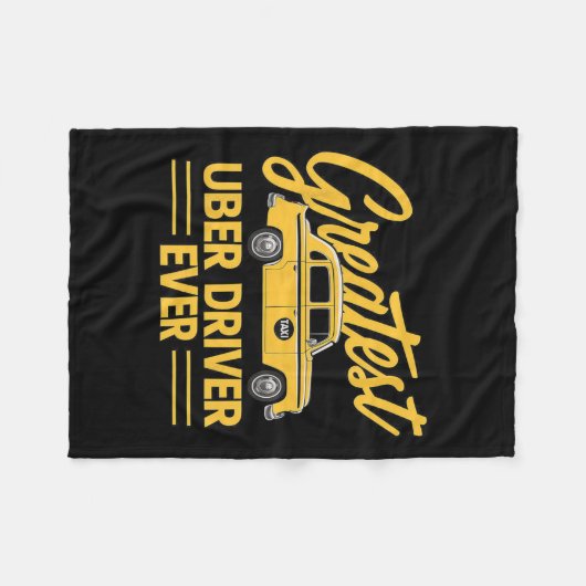 Couverture Polaire Uber Driver Ever Uber Driver Funny (Devant (Horizontal))