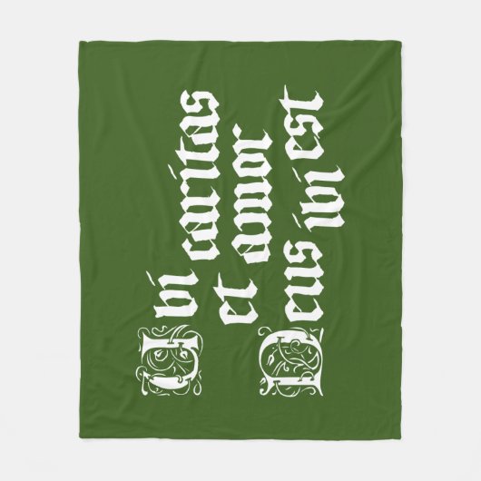 Couverture Polaire Ubi Caritas (Devant)