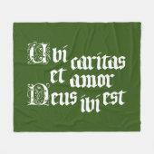 Couverture Polaire Ubi Caritas (Devant (Horizontal))