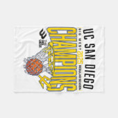 Couverture Polaire Uc San Diego Tretons 2025 Regular Season Basketbal (Devant (Horizontal))