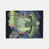 Couverture Polaire Ufo Disc Golf - Bateau spatial extraterrestre plan (Devant (Horizontal))