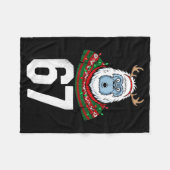 Couverture Polaire Ugly Christmas Sweater Yeti Gorilla Reindeer 67 (Devant (Horizontal))
