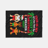 Couverture Polaire Ugly Christmas Too Hot Christmas (Devant (Horizontal))