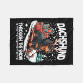 Couverture Polaire Ugly Dachshund Christmasthrough The Snow Gift Chri (Devant (Horizontal))