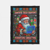 Couverture Polaire Ugly Support s Rebooting Santa Tech (Devant)