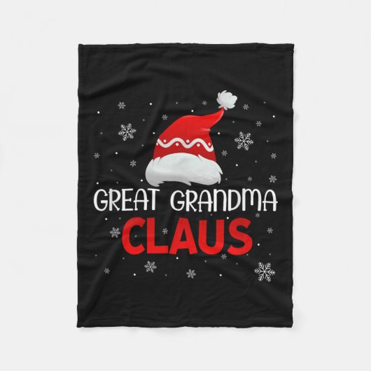 Couverture Polaire Ugly Sweater Christmas Matching Costume Great Gran (Devant)