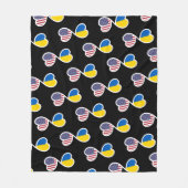 Couverture Polaire Ukraine Amérique Infinity Hearts Ukraine USA (Devant)