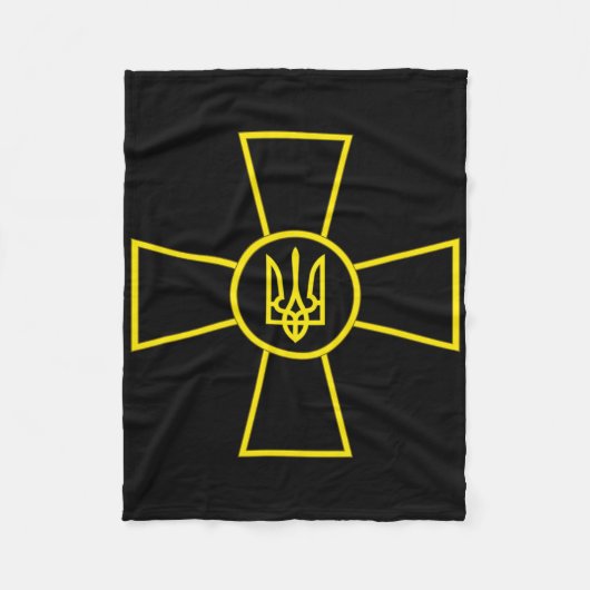 Couverture Polaire Ukraine Armed Forces Emblem Ukrainian Army Flag (y (Devant)