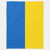 Couverture Polaire Ukraine Drapeau bleu Jaune Patriotique Ukrainien (Devant)