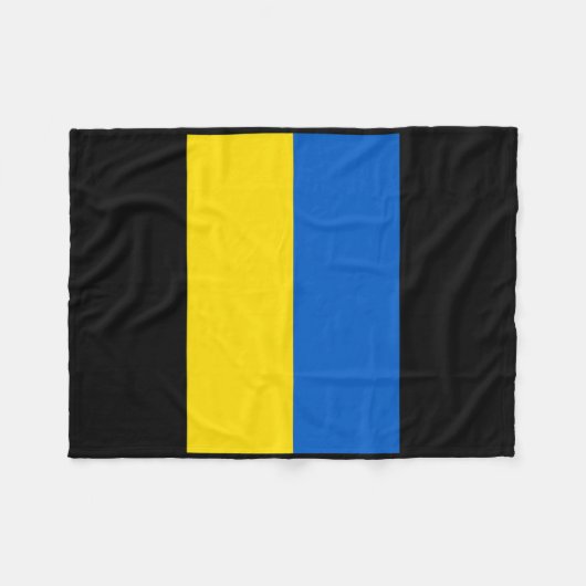 Couverture Polaire Ukraine Flag Design (Devant (Horizontal))