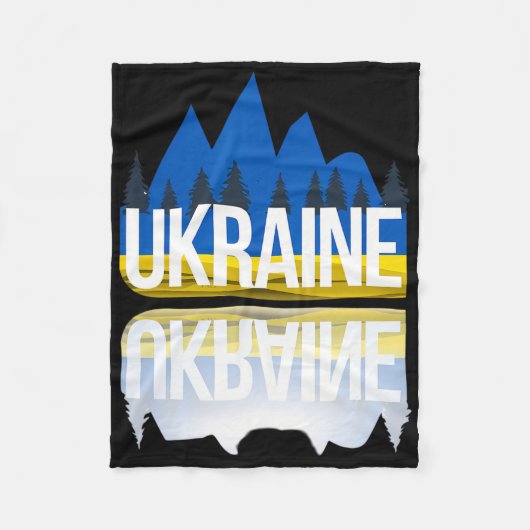 Couverture Polaire Ukraine Mountain Reflections Ukrainian Nature Souv (Devant)