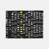 Couverture Polaire Ultimate Frisbee Game Language Frowler Disc Golf P (Devant (Horizontal))