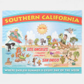 Couverture Polaire Ultimate Sunny California Sherpa Blanket (Devant (Horizontal))