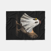 Couverture Polaire Ultrygeist Chicken, Chicken Ghost, Funny Halloween (Devant (Horizontal))