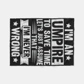 Couverture Polaire Umpire Funny Sketll Design For An Umpire  (Devant (Horizontal))