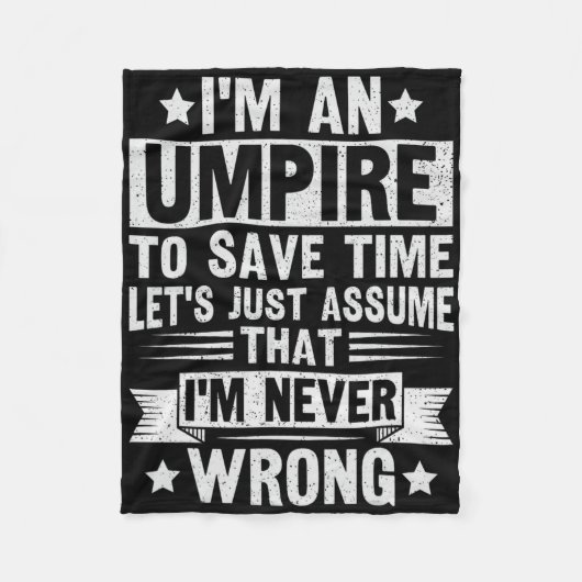 Couverture Polaire Umpire Funny Sketll Design For An Umpire  (Devant)