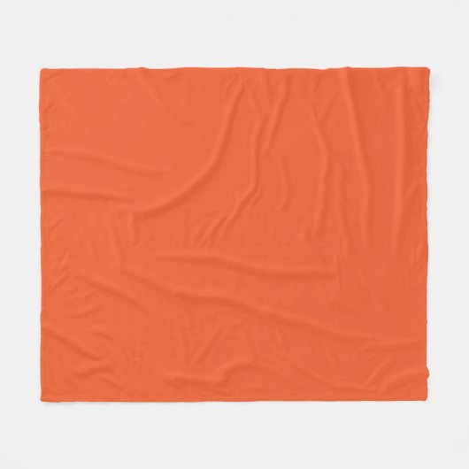 Couverture Polaire un arrière - plan orange avec une bordure noire (Devant (Horizontal))