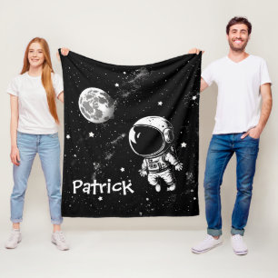 Couverture Polaire Un Astronaut Amusant Dans L'Espace